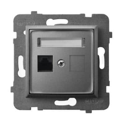 როზეტი კომპიუტერის GPK-1U-K-m-70 RJ45 Cat 5e 1 განყოფილებიანი