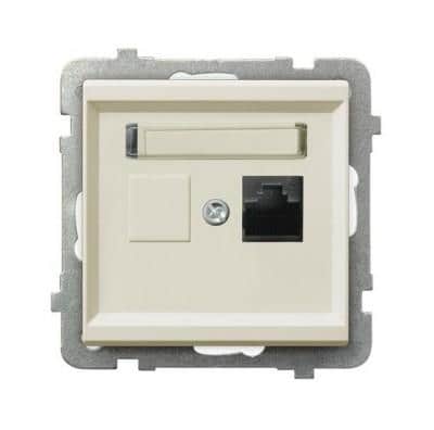 როზეტი კომპიუტერის GPK-1R-K-m-27 RJ45 Cat 5e 1 განყოფილებიანი