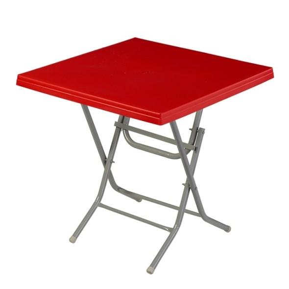 მაგიდა გასაშლელი LADIN Red 75x75