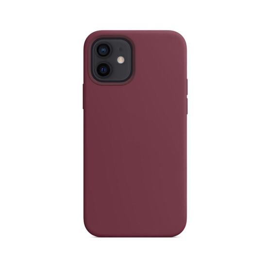 Magsafe Silicon Case For Apple Iphone 12 Plum