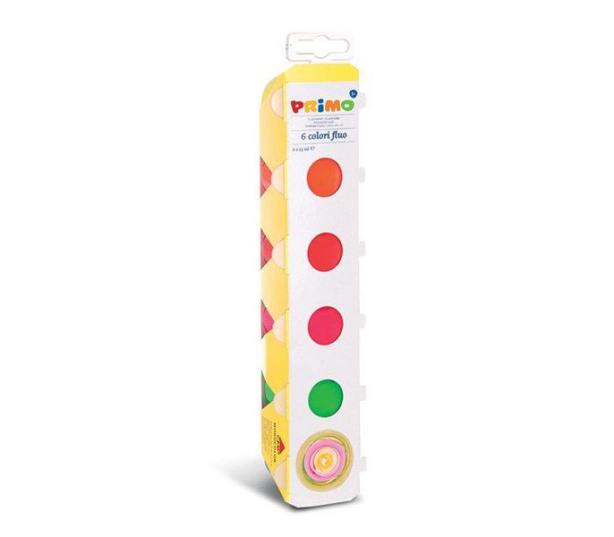 გუაში 254TF6E Fluorescent ready-mix poster paint 6 colors 25 ml each