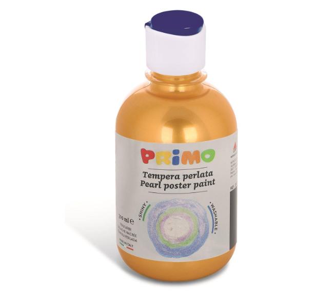 გუაში 234TP300210.P Ready-mix pearl poster paint bottle 300 ml with flow-control cap yellow 210.