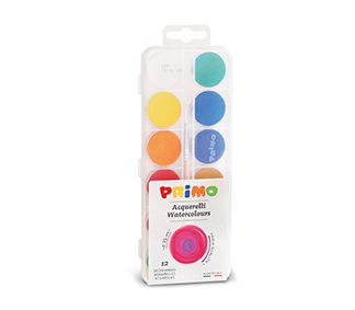 აკვარელი Watercolour set 12 tablets 25 mm plus1 brush