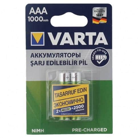 აკუმულატორი Varta AAA 1000mAh NiMH 2 ც