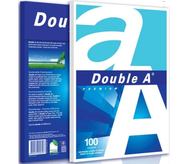 ქსეროქსის (საბეჭდი)ქაღალდი A4 80გრ (100ფ) Double A
