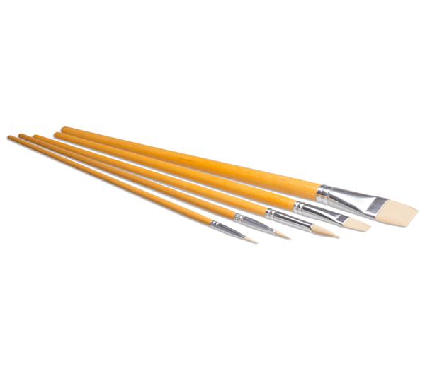 სახატავი ფუნჯების ნაკრები 5ც Set of 5 synth. brush4 round-tipped