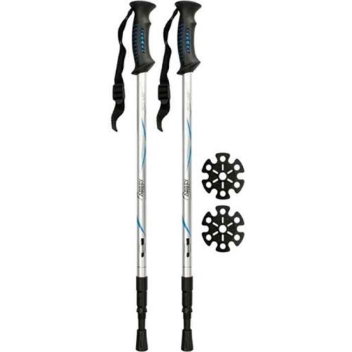ჰაიკინგის ჯოხები Abbey 21SV ZIB anti shock Silver-blue-black
